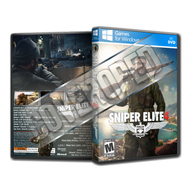 Sniper Elite 4 Pc Game Cover Tasarımı (Dvd Cover)